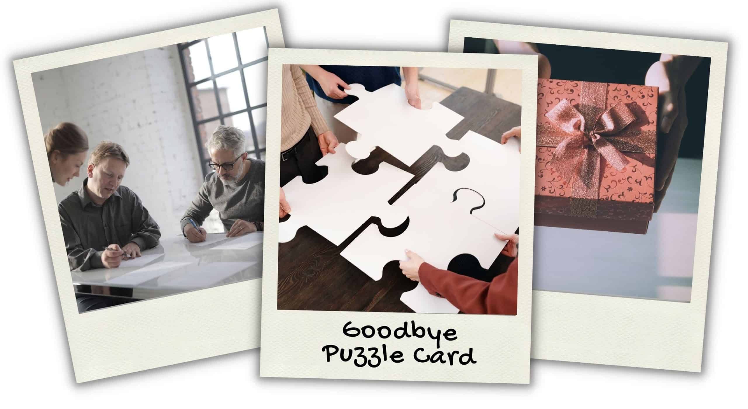 Goodbye Puzzle Card