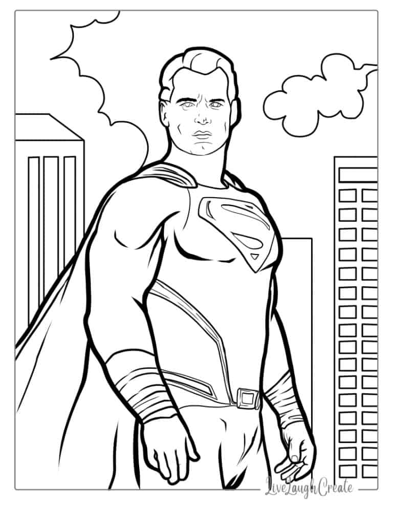 38 Original Superman Coloring Pages (Free PDF Printables)