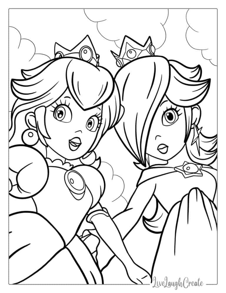 25 Princess Peach Coloring Pages (Free PDF Printables)