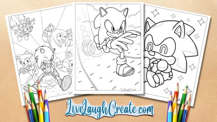 40 Orignal Sonic Coloring Pages (Free PDF Printables)