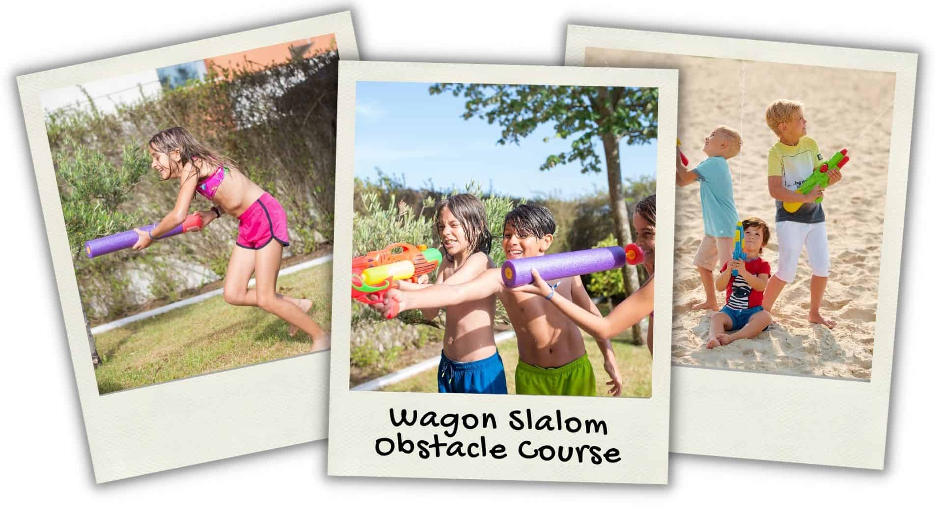 Wagon Slalom Obstacle Course
