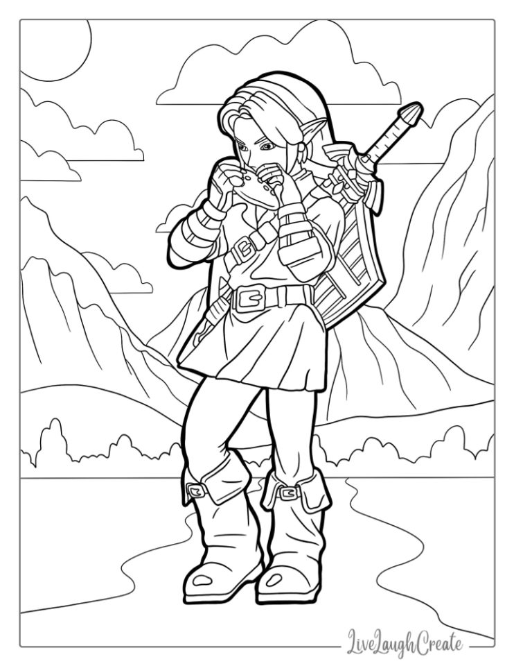 20 Zelda Coloring Pages (Free PDF Printables)